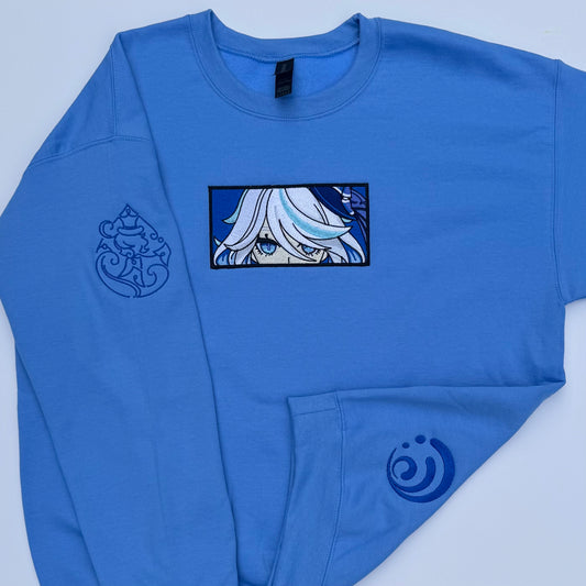 Furina Genshin Impact Embroidered Sweater