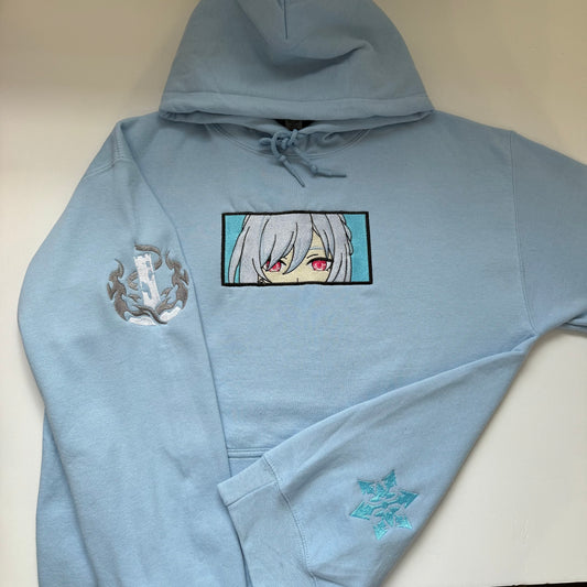 Jingliu Honkai Star Rail Embroidered Sweater
