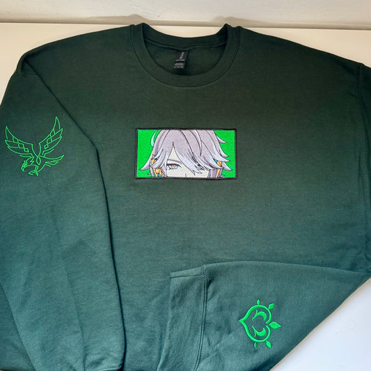 Alhaitham Genshin Impact Embroidered Sweater