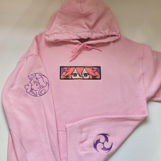 Yae Miko Genshin Impact Embroidered Sweater