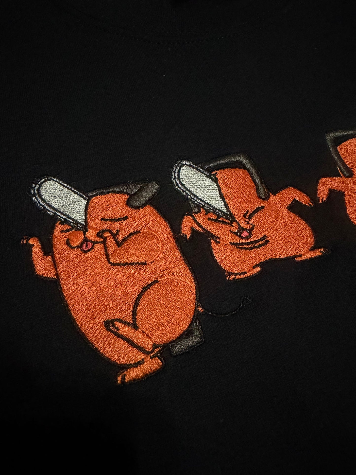 Chainsaw Puppy Dancing Embroidered Sweater