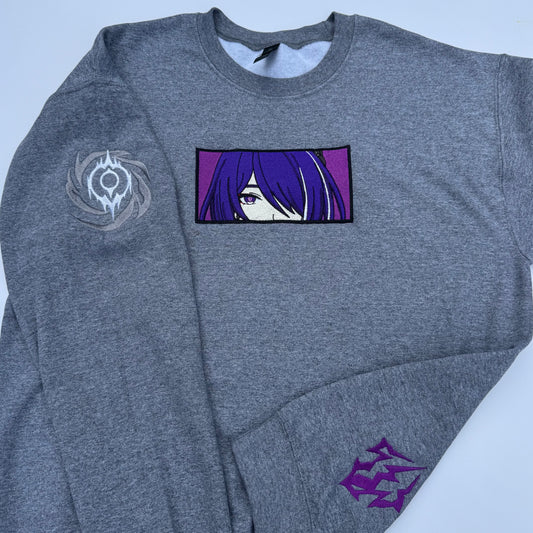 Acheron Honkai Star Rail Embroidered Sweater