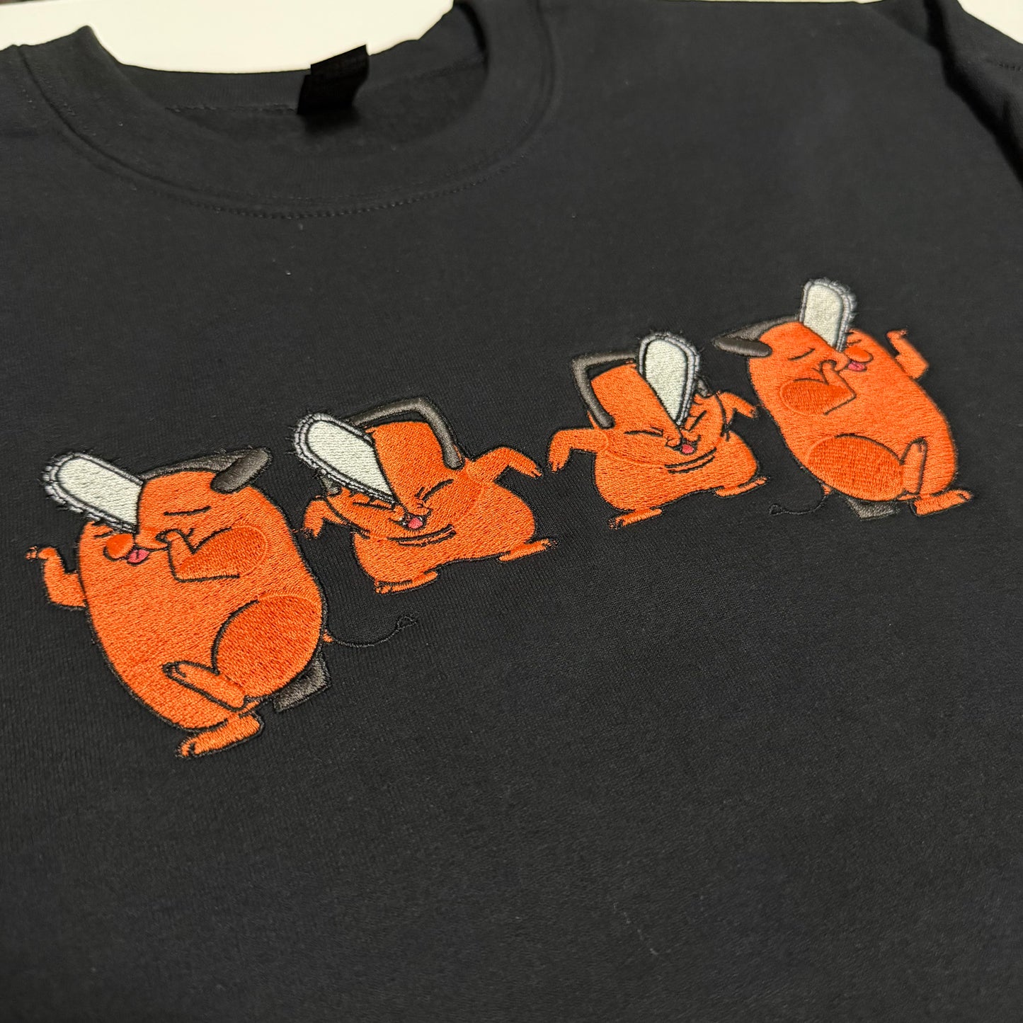 Chainsaw Puppy Dancing Embroidered Sweater