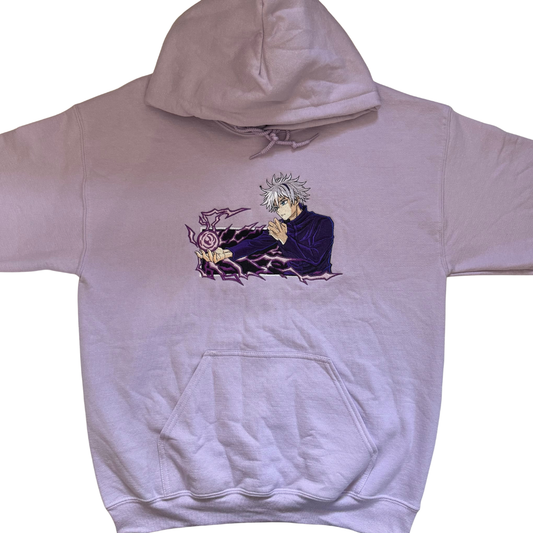 Purple Embroidered Sweater